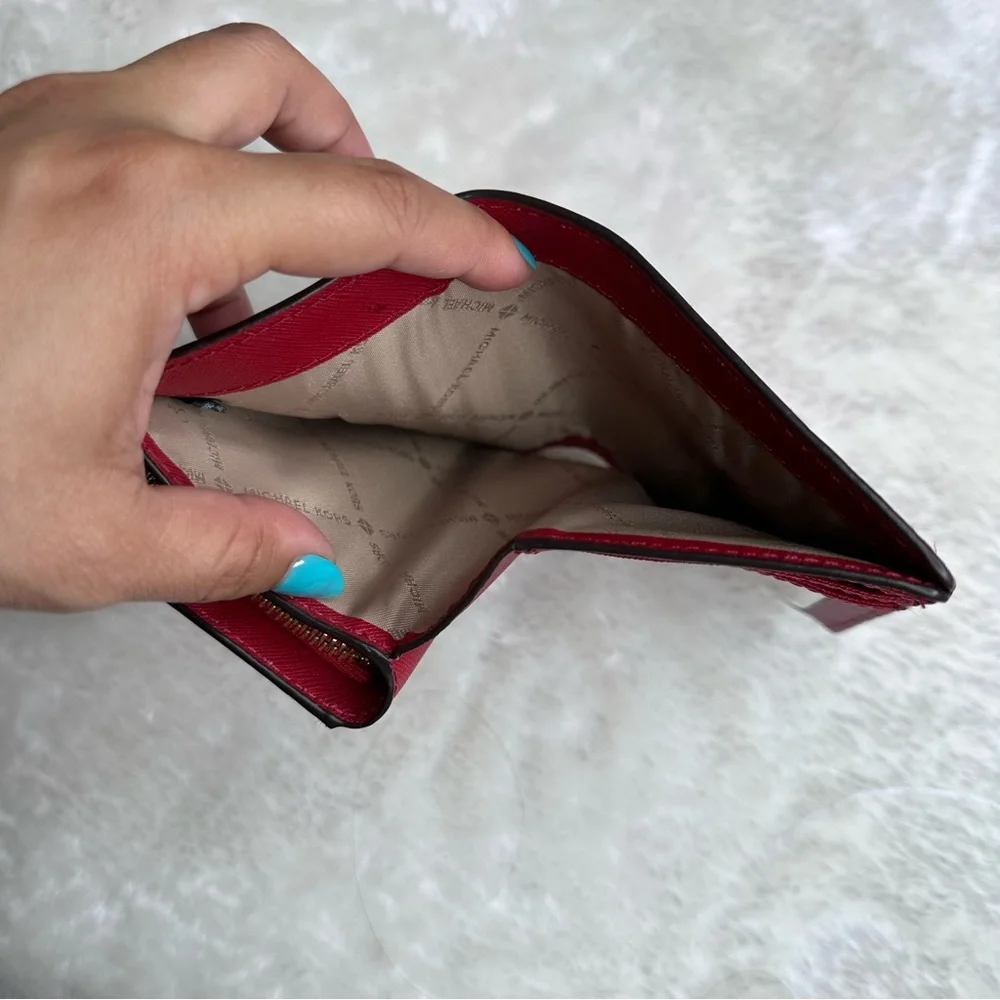 Michael Kors Red Bifold Wallet - Picture 11 of 14